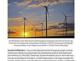 Verbund für Energiewende Südniedersächsische Stadtwerke schließen sich zusammen