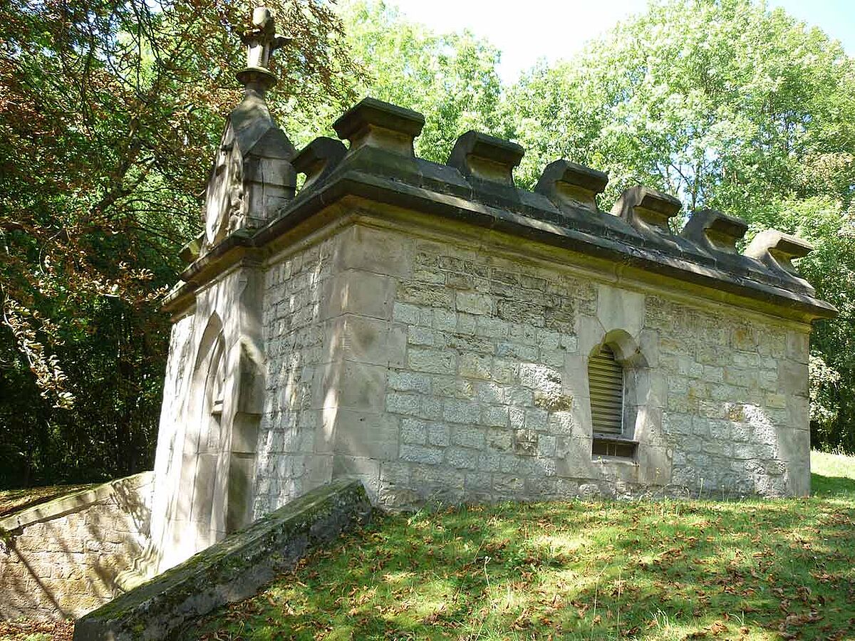 Die Außenansicht des Wasserhochbehälters am Schützenhaus in Einbeck
